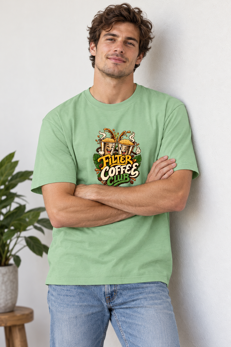 Filter Coffee Men's T-Shirt - male model wearing tshirt - Front_1_c_57.jpg - 1