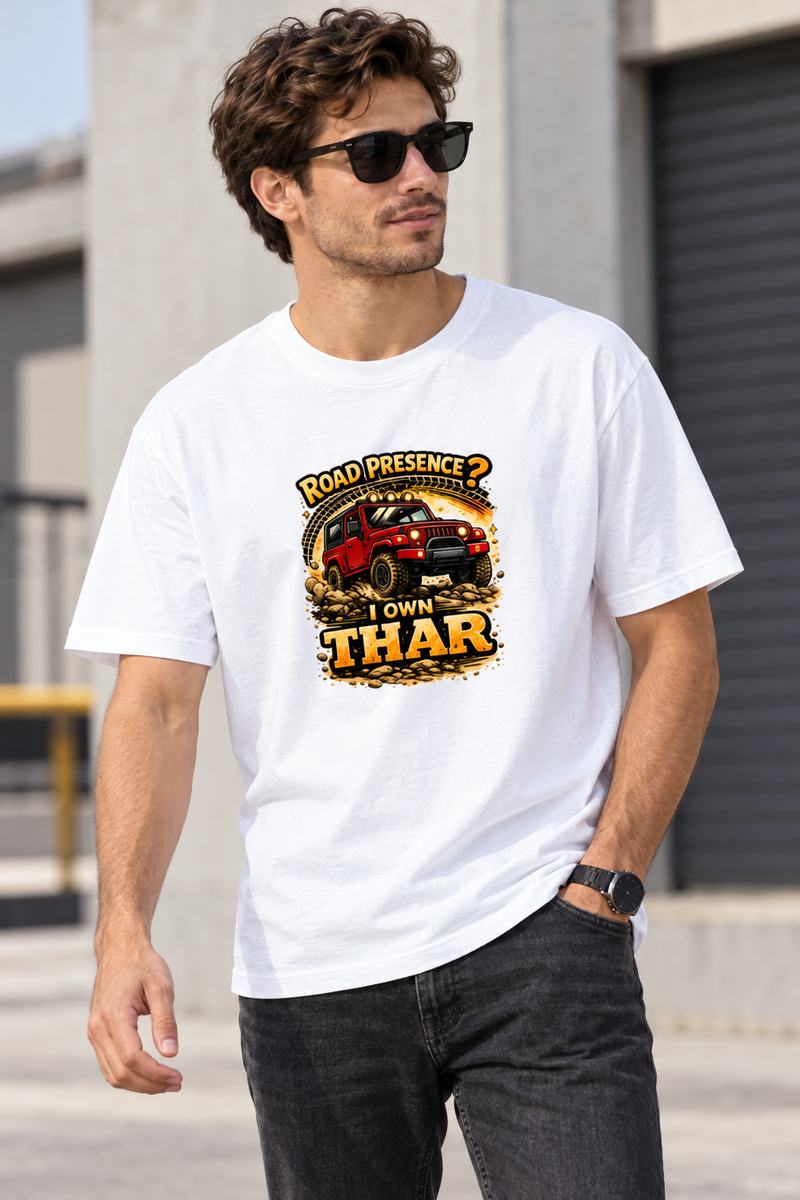 Own Thar Men's Oversized T-Shirt - male model wearing tshirt - Front_1_c_1.jpg - 1